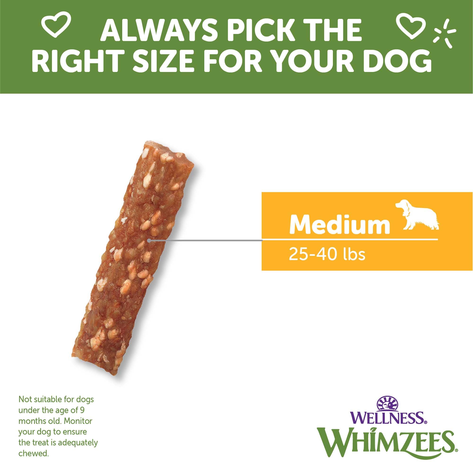 Uso diario con Whimzees para perros medianos.