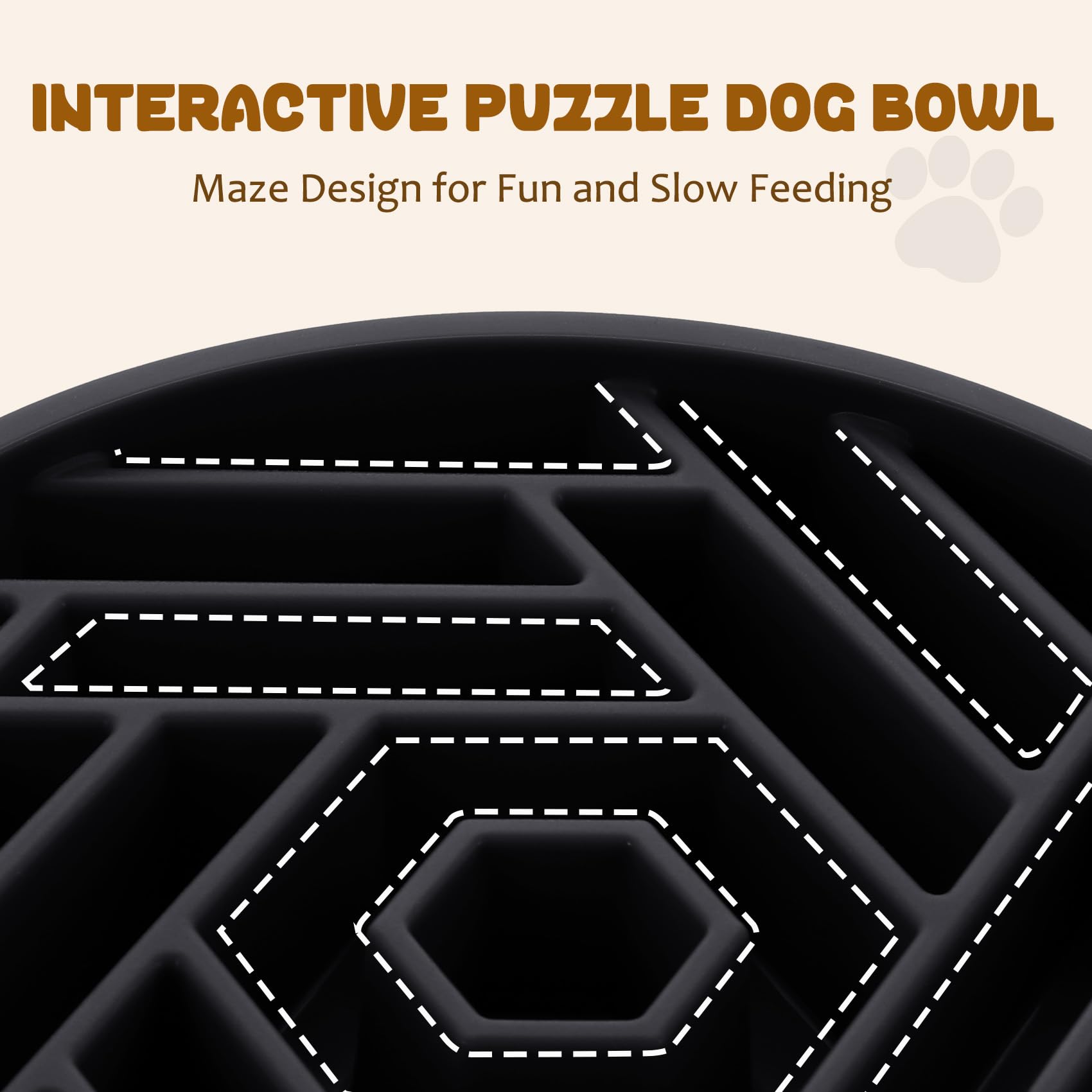 WHIPPY comedero de 3 tazas para perros, capacidad adecuada