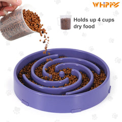 WHIPPY tazón lento en colores variados, cada comida se siente más atractiva.