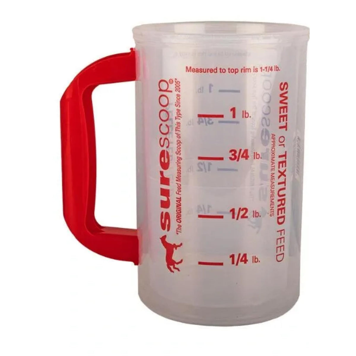 Whirley DrinkWorks SureScoop, medidor preciso para pellets y alimento.