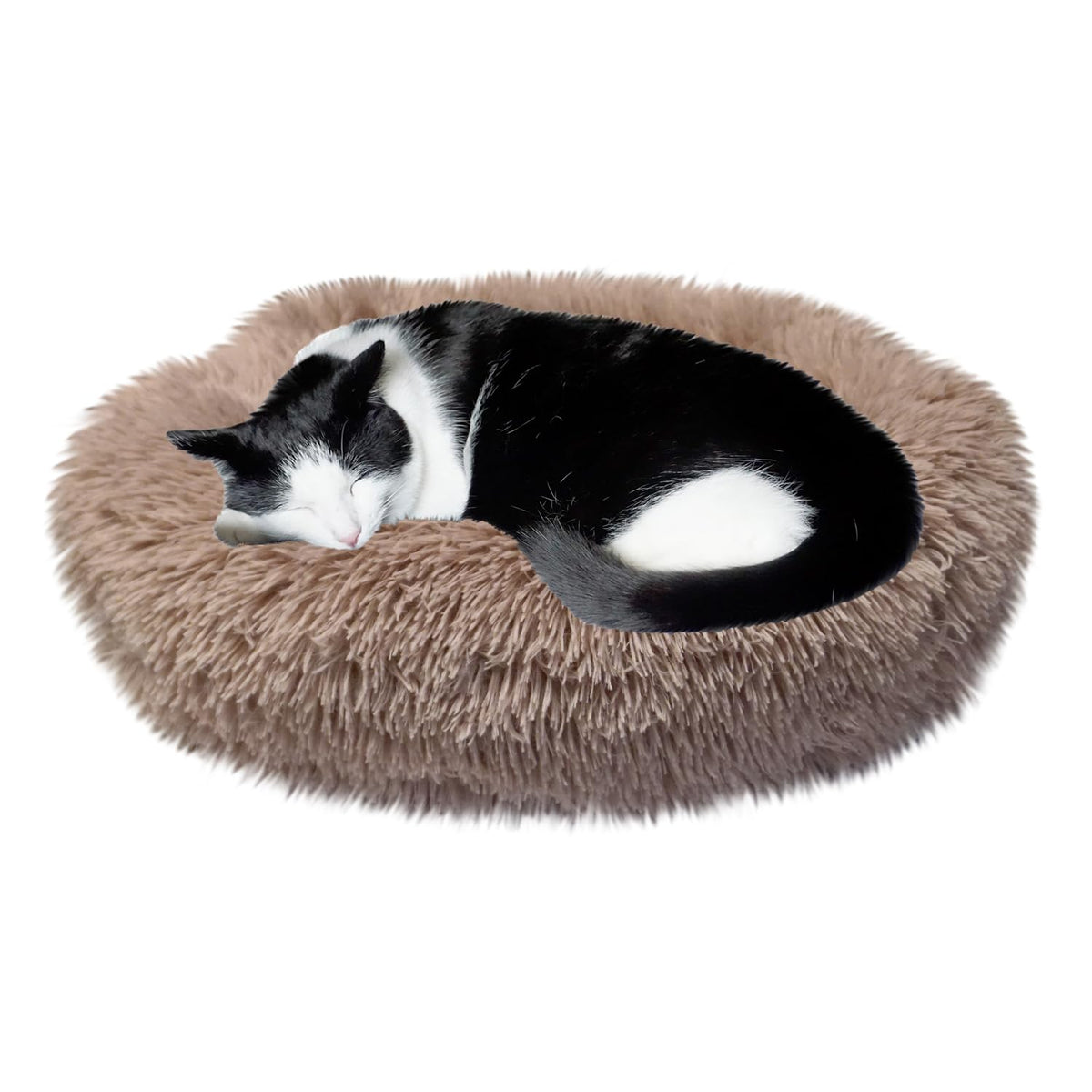 Whiskers & Friends cama gato 20 pulgadas ofrece descanso cómodo para felinos pequeños.