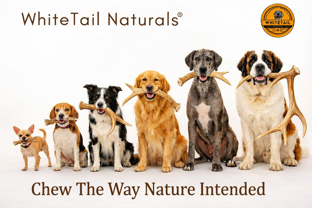 WhiteTail Naturals borde lijado para seguridad durante la masticación