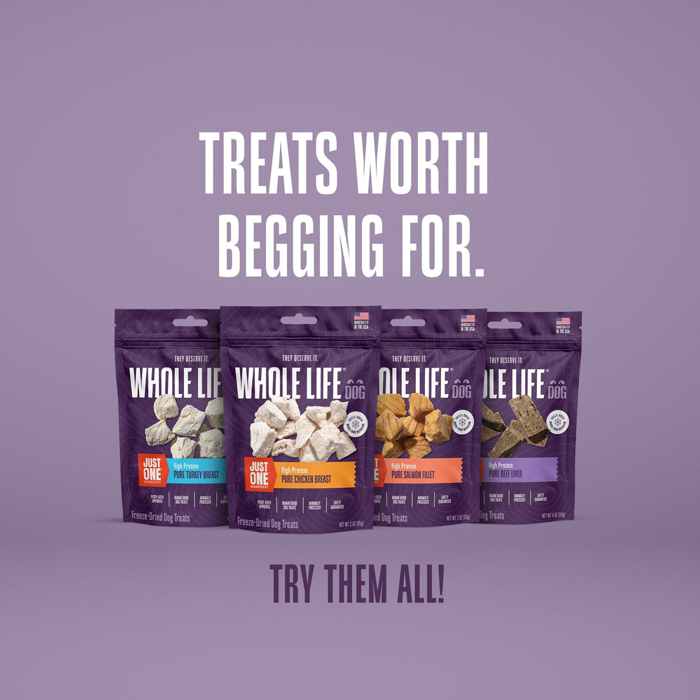 Whole Life Pet Higado Liofilizado, producido en EE. UU. con control de calidad.