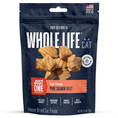 Just One Salmon de Whole Life: premio seco de salmón para gatos, snack natural