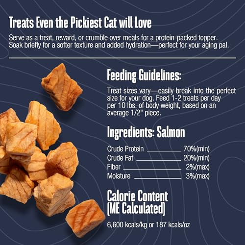 Snack salmón de Whole Life Pet, alto en proteína para gatos