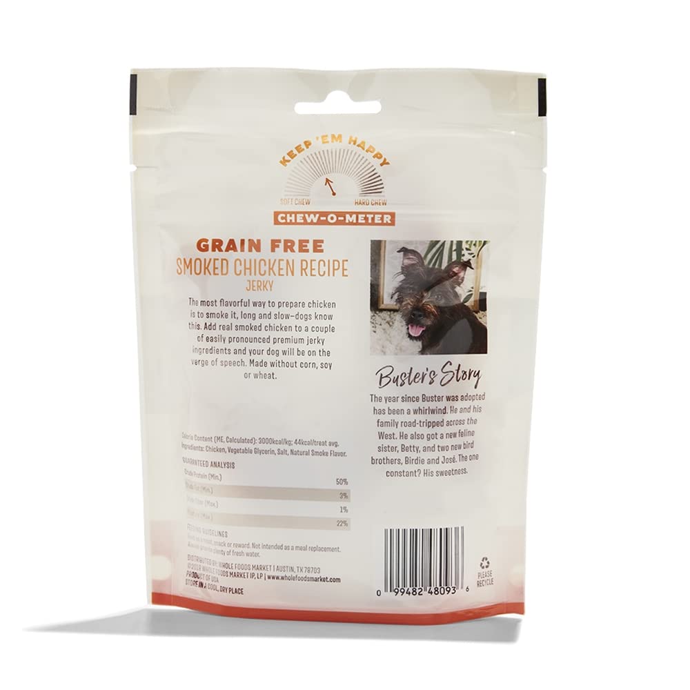 Tiras de pollo ahumado Whole Paws, premio sabroso para perros