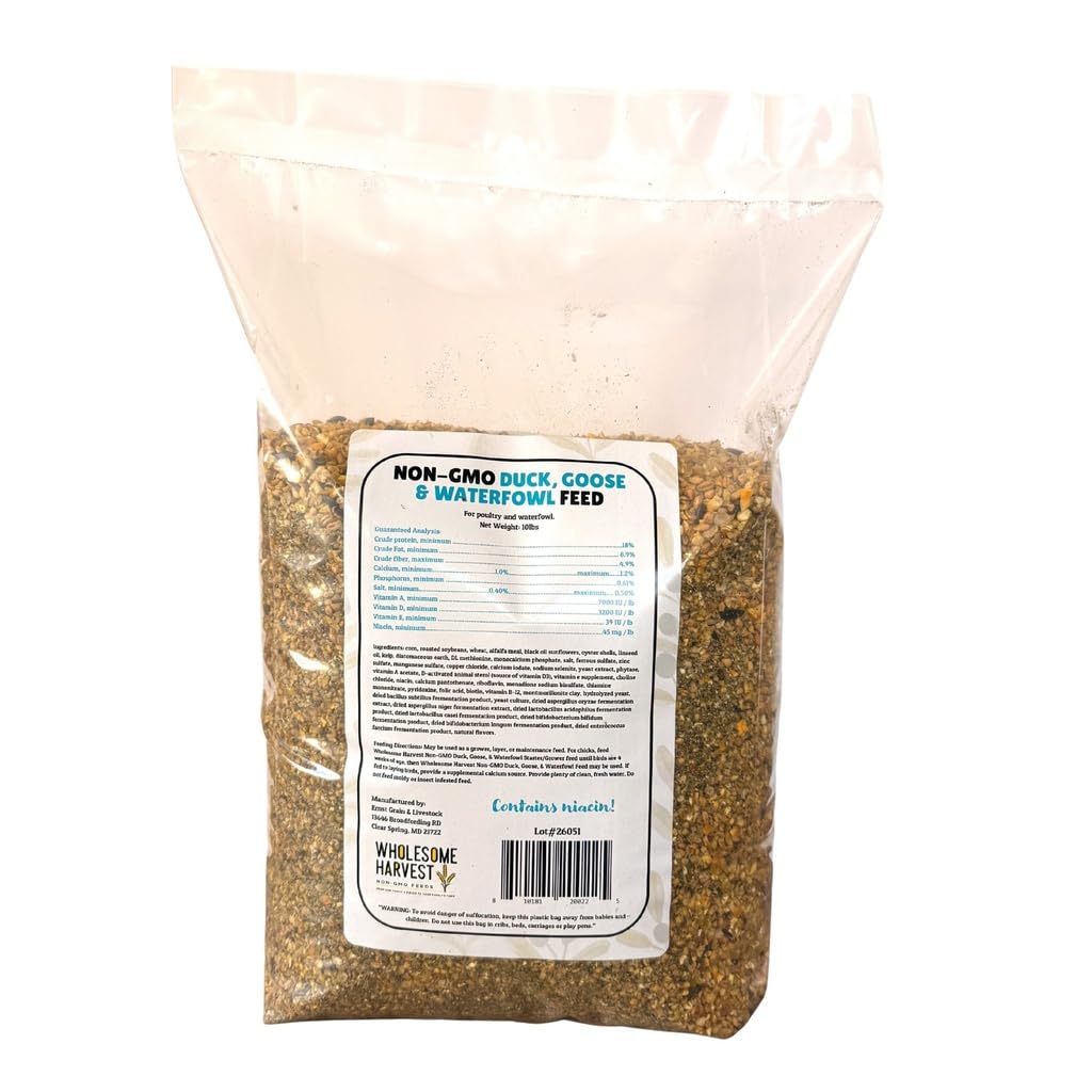 Wholesome Harvest Mezcla de granos enteros para aves acuáticas con nutrición equilibrada.