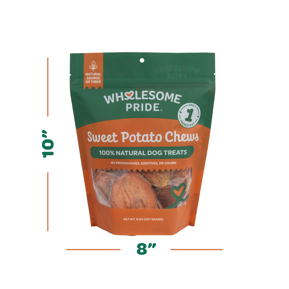Wholesome Pride masticables batata dulce para perros activos