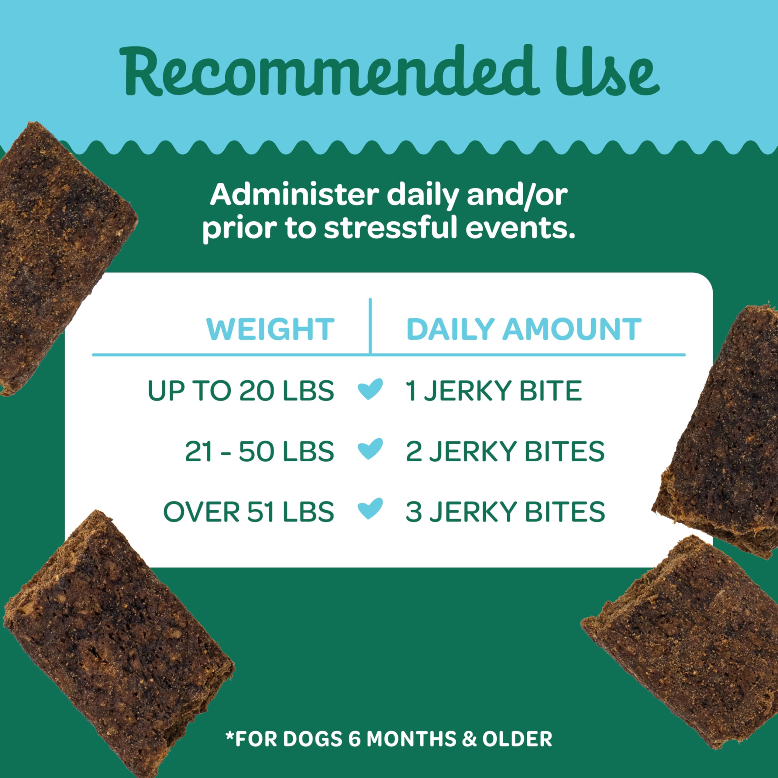 Wholesome Pride jerky calmante para exteriores, ideal para paseos