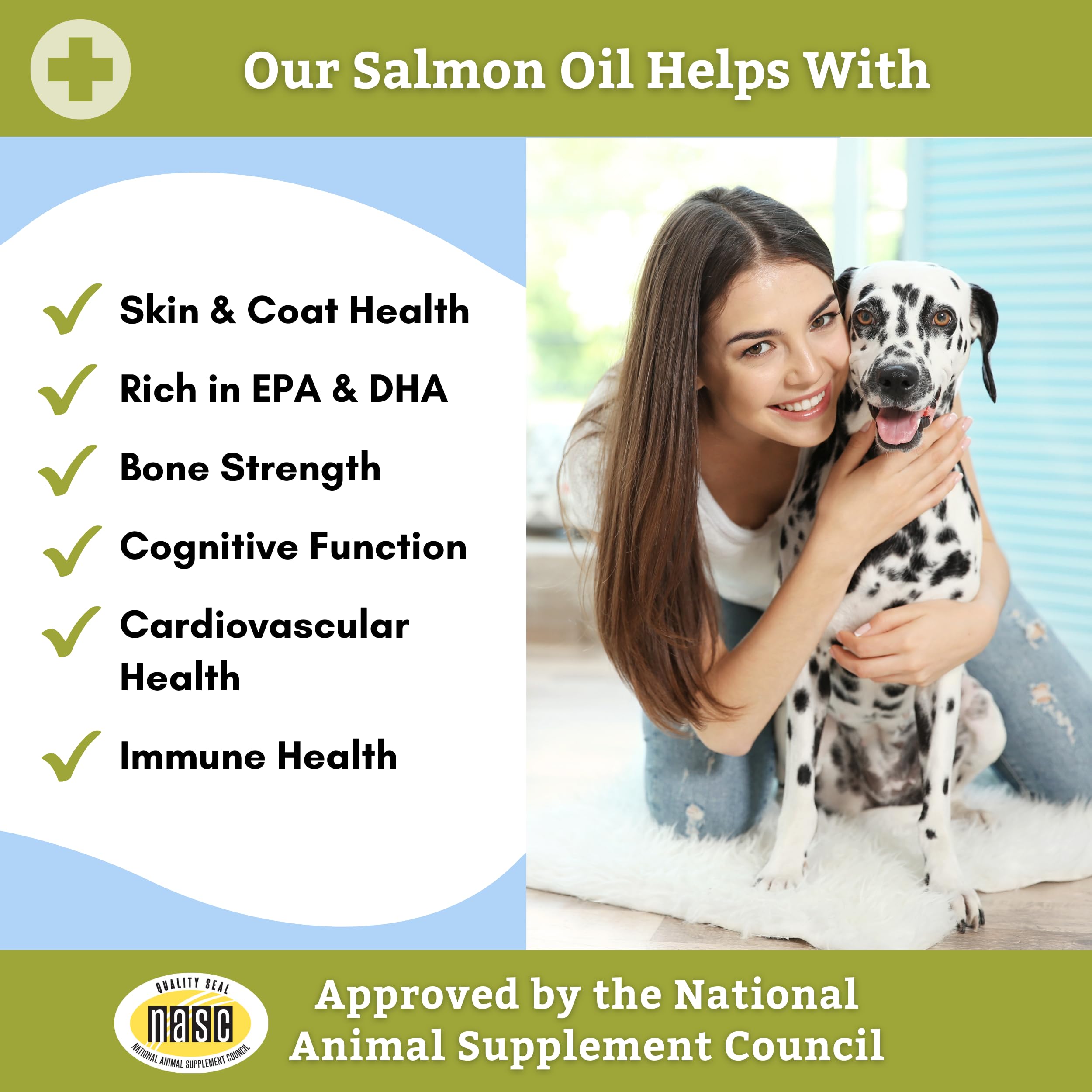 Wholistic Pet Organics salmón salvaje, suplemento natural para articulaciones y vitalidad