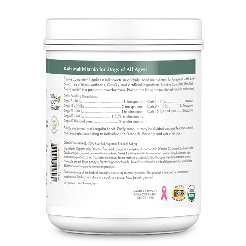 Wholistic Pet Organics Calabaza apoyo digestivo en polvo para perros