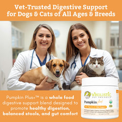 Wholistic Pet Organics Calabaza Orgánica para perros y gatos.