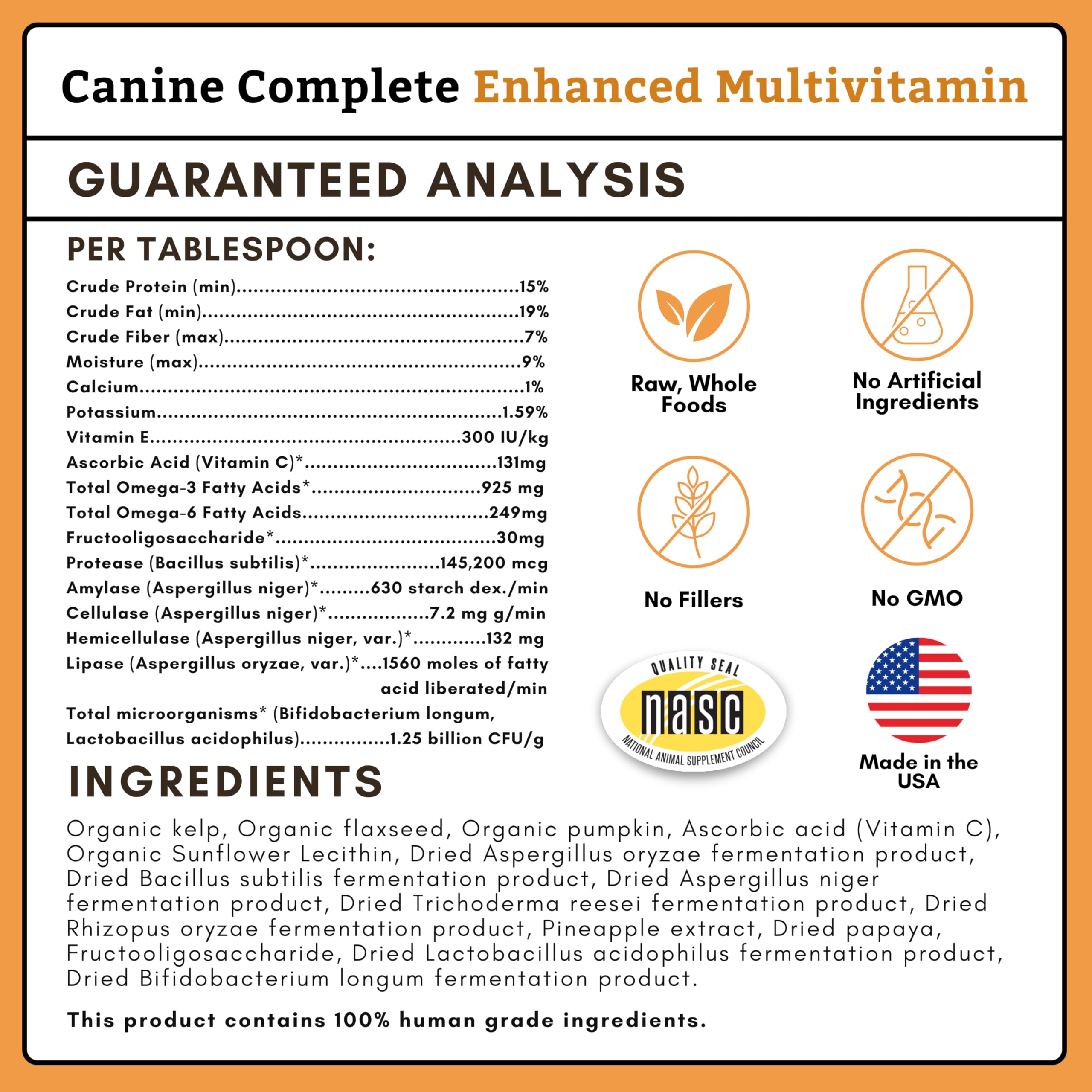Wholistic Pet Organics Canine Complete mayor absorción de nutrientes