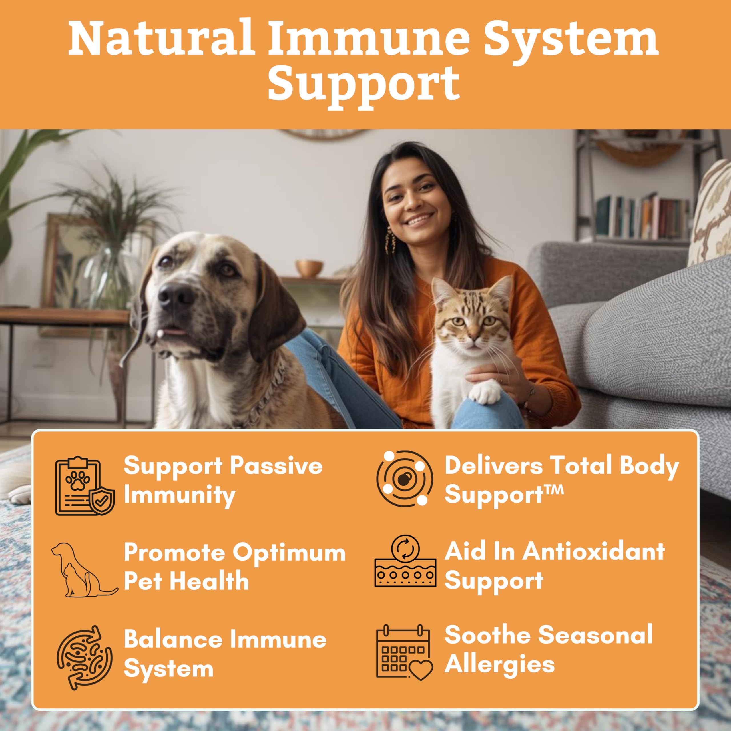 Wholistic Pet Organics Ester-C Powder, ayuda a piel irritada y picazón ligera.