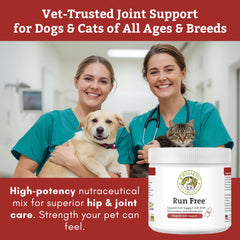 Wholistic Pet Organics glucosamina-condroitina-msm para movilidad diaria de mascotas.