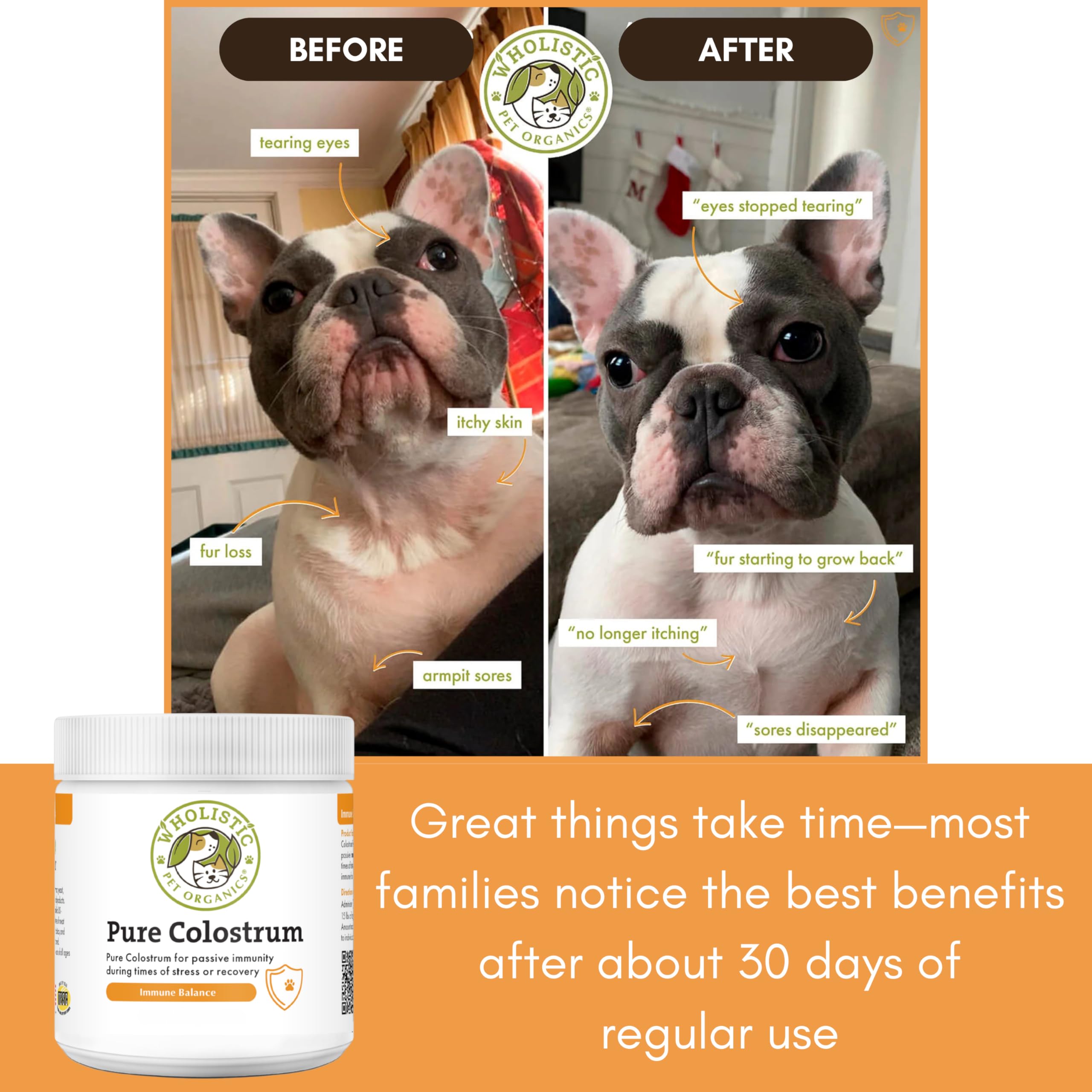Wholistic Pet Organics, posible alivio del picor en patas.