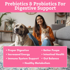 Wholistic Pet Organics WholeBiotics, envase sin rellenos y sin OGM