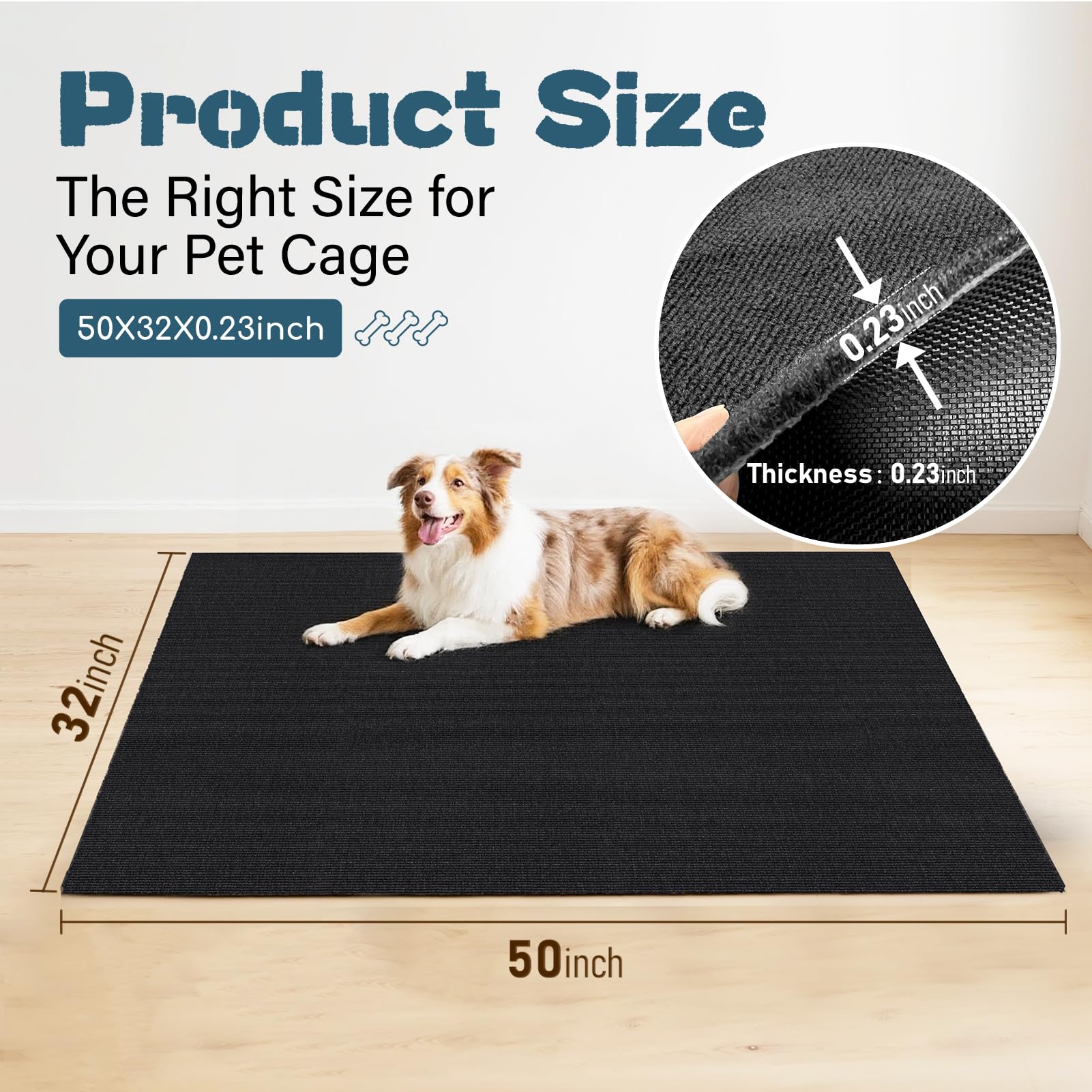 Base impermeable y antideslizante Wibeelee protege el suelo durante el uso diario.
