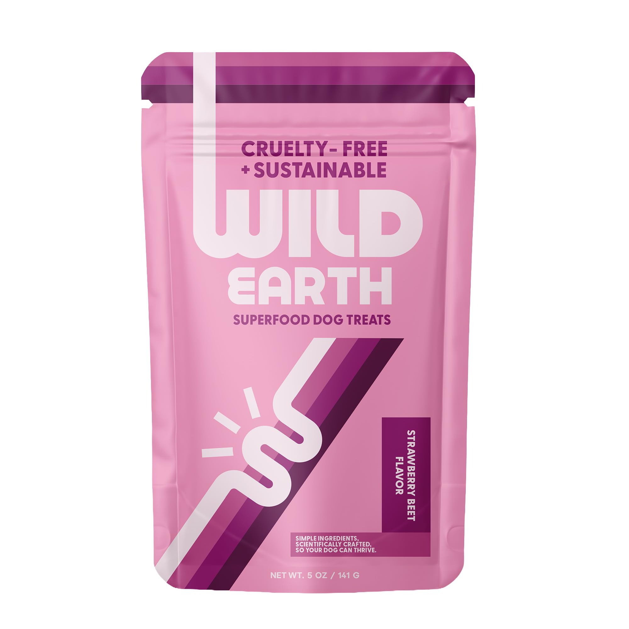 Wild Earth galletitas basadas en plantas, paquete para perros, recompensa ligera.