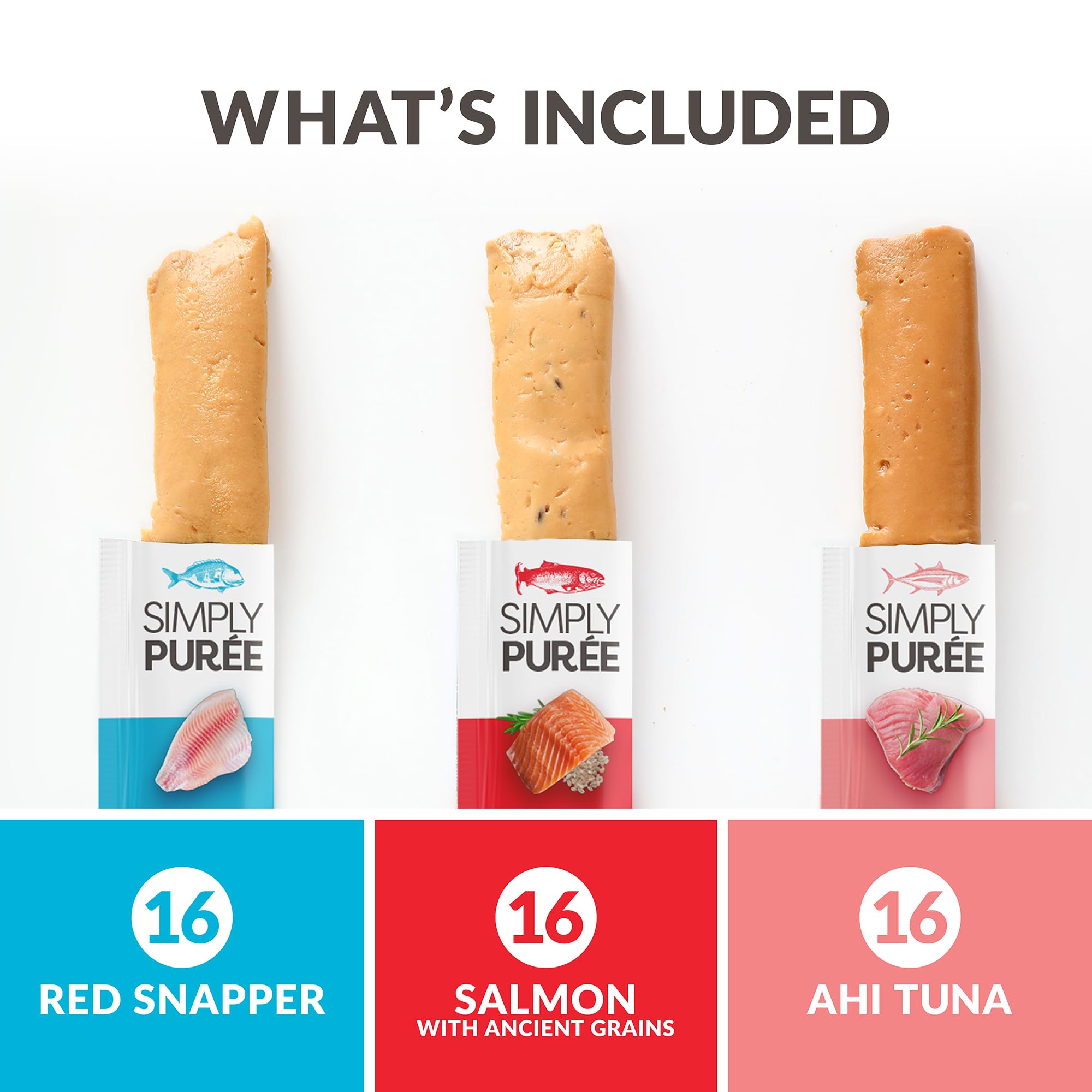 Wild Eats Simply Puree con pargo rojo, mezcla natural para momentos de recompensa.