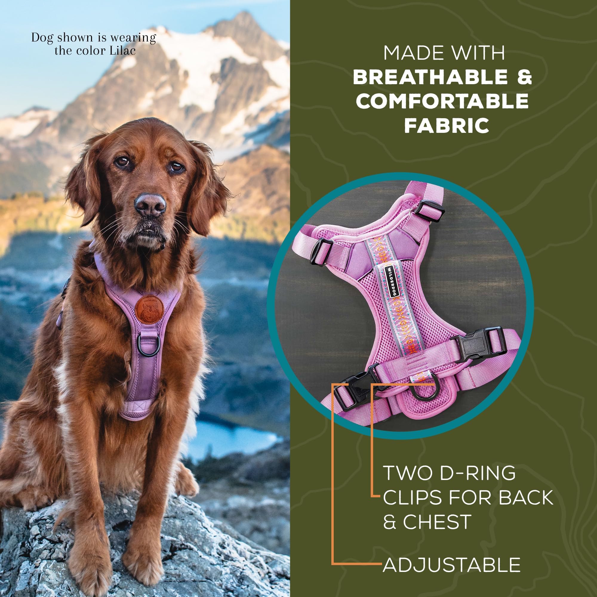 Arnés Wilderdog con asa superior para control cercano.