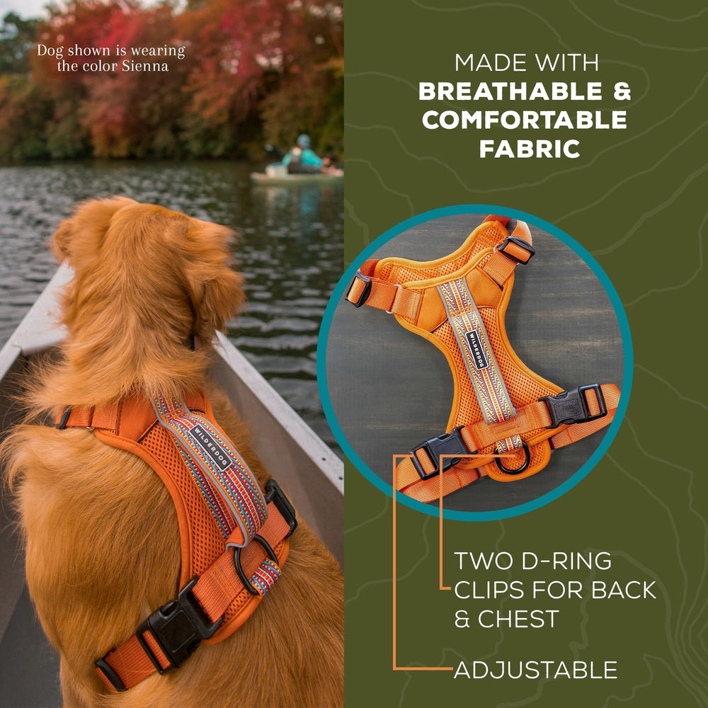 Arnés Wilderdog con ajuste en cuello y hombros para un ajuste cómodo