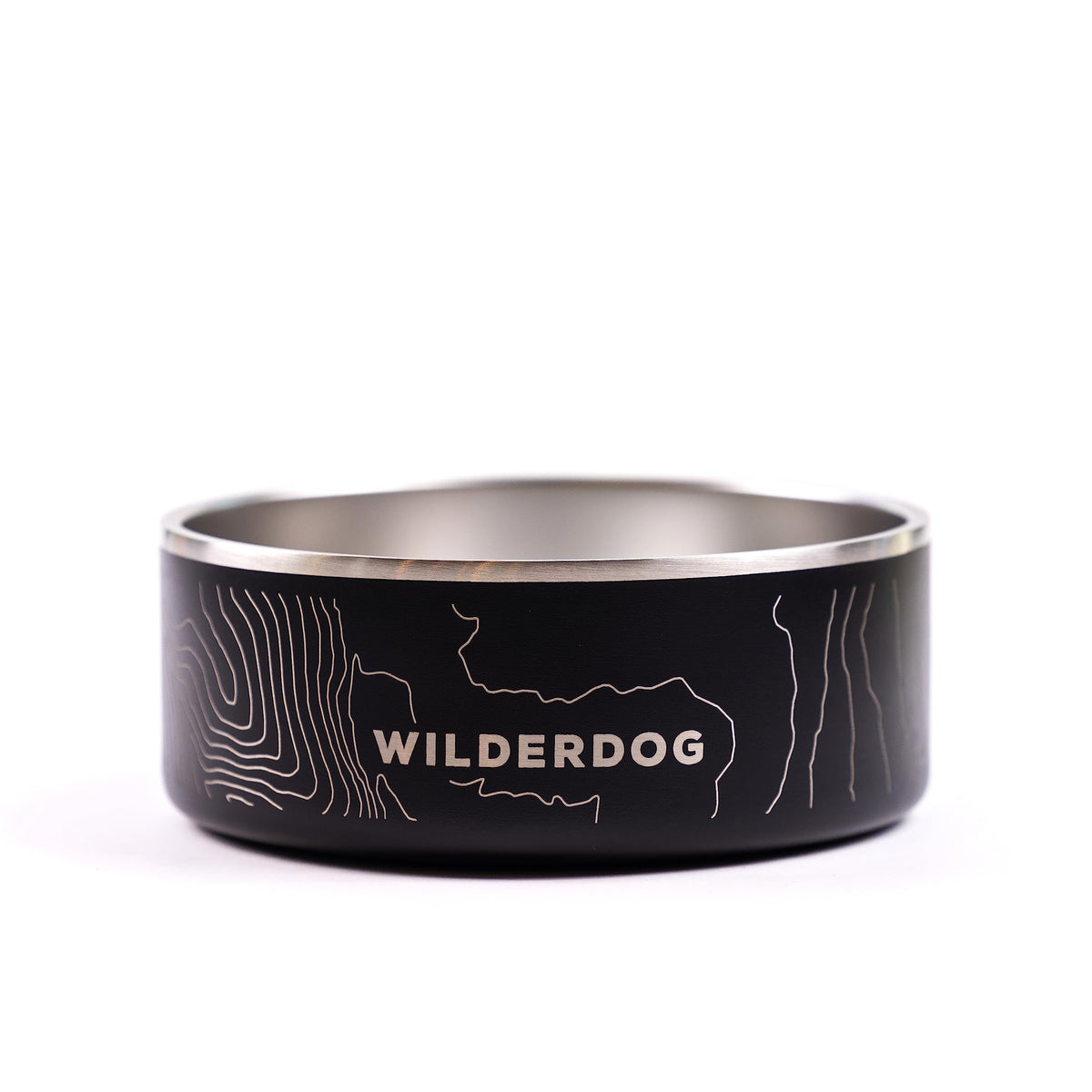 Tazón Wilderdog de acero inoxidable 32 oz, listo para la cena diaria.