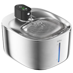 Fuente Wilkiee para gatos, acero inoxidable 304, higiénica y duradera.