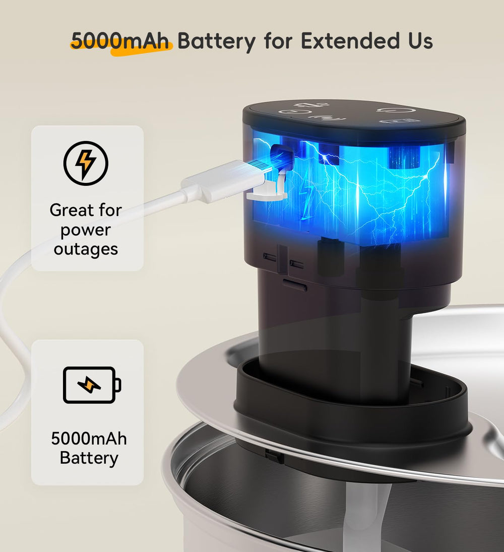 Funcionamiento silencioso de 25 dB para dormir junto a la fuente.