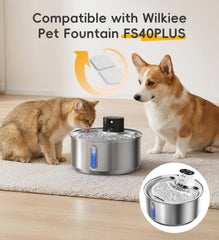 Filtro de 6 capas WILKIEE para purificar el agua de mascotas.