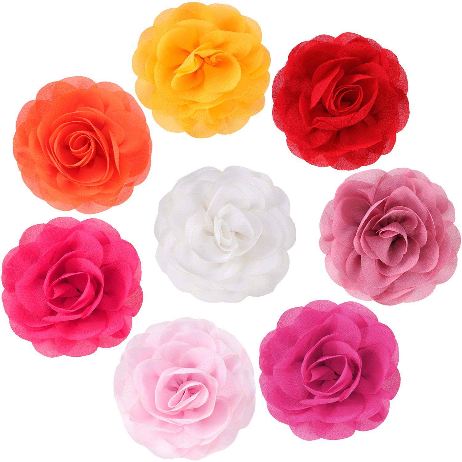 Willbond collar de flores para perro, 8 piezas multicolor, añade estilo diario.