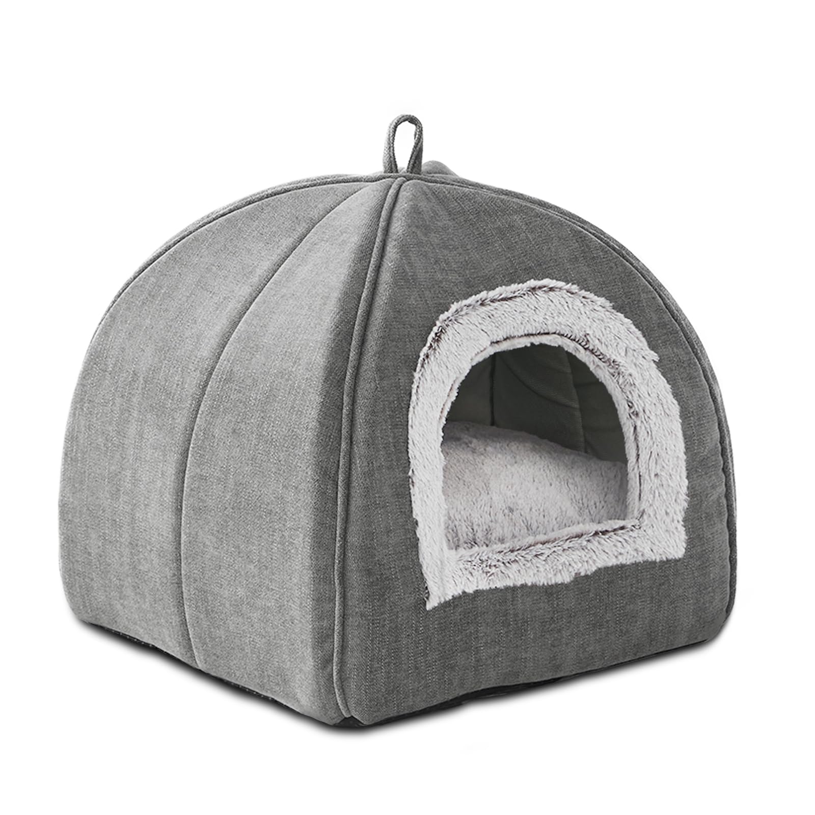 Windracing cama cueva para gatos de 15 pulgadas, refugio cálido y cómodo.