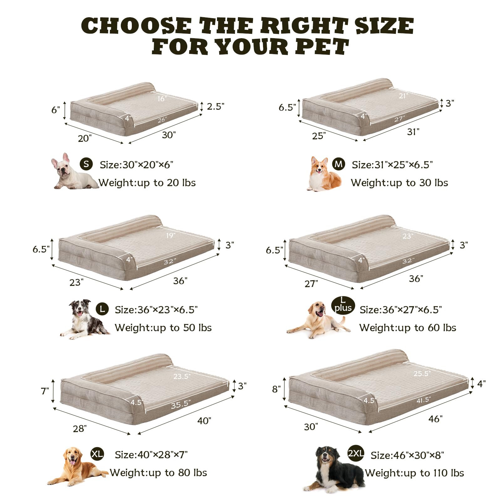 Cama WINDRACING XL 40x28x7 pulgadas para perros grandes.