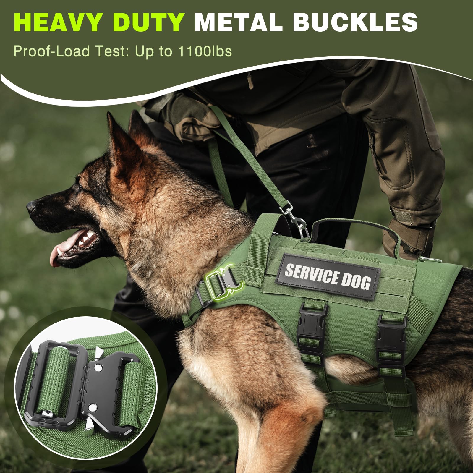 WINSEE sistema MOLLE para parches y bolsillos, ideal para personalizar