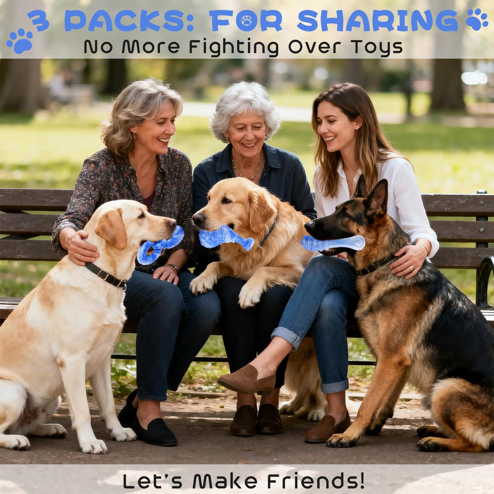 WinTour Juguete Azul para perros grandes, resistente para masticación fuerte.