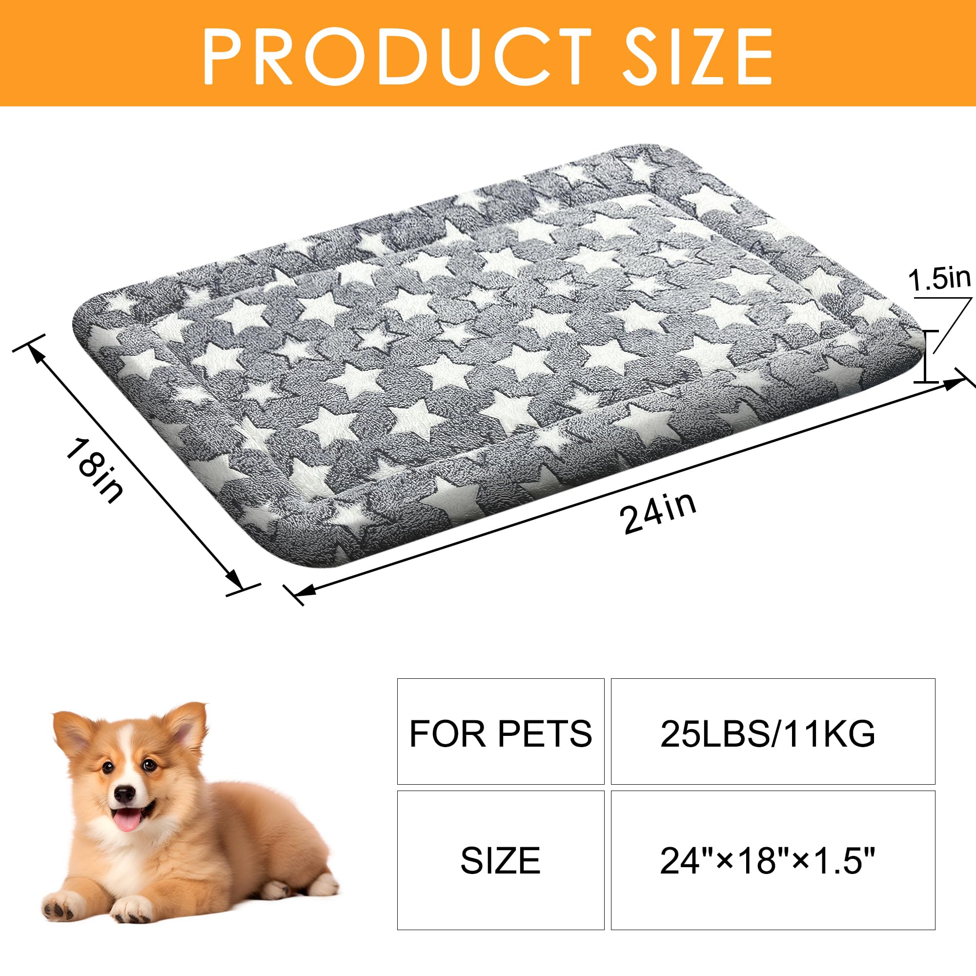 Wittop tamaño 24x18 gris cama, piso cómodo en jaula