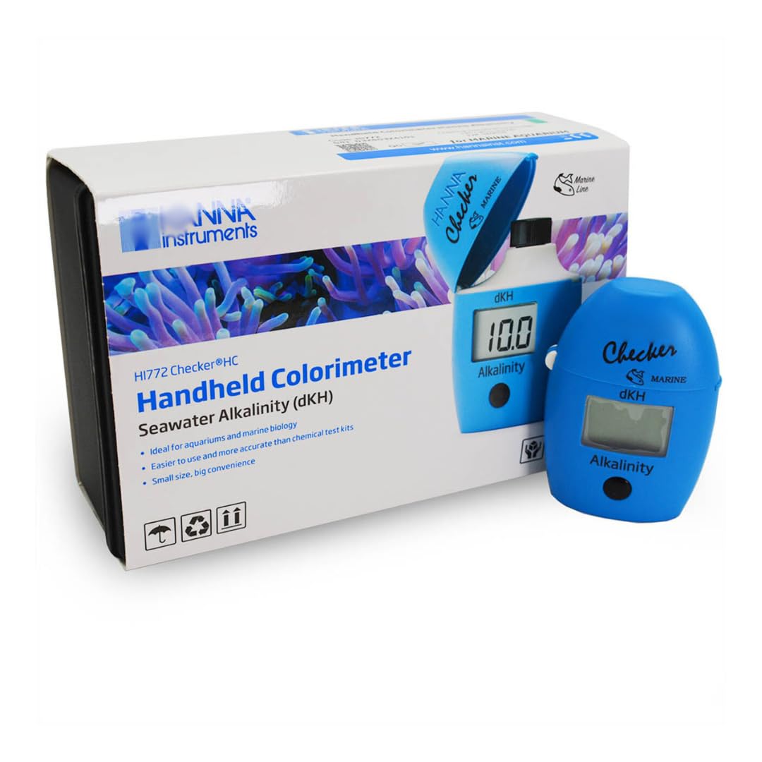 WLR Industries Hanna HI772 mide alcalinidad, útil para mantener valores estables en acuarios marinos.
