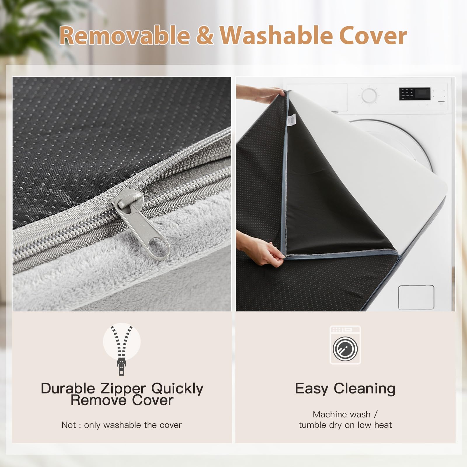 Base impermeable y antideslizante WNPETHOME mantiene la cama en su lugar