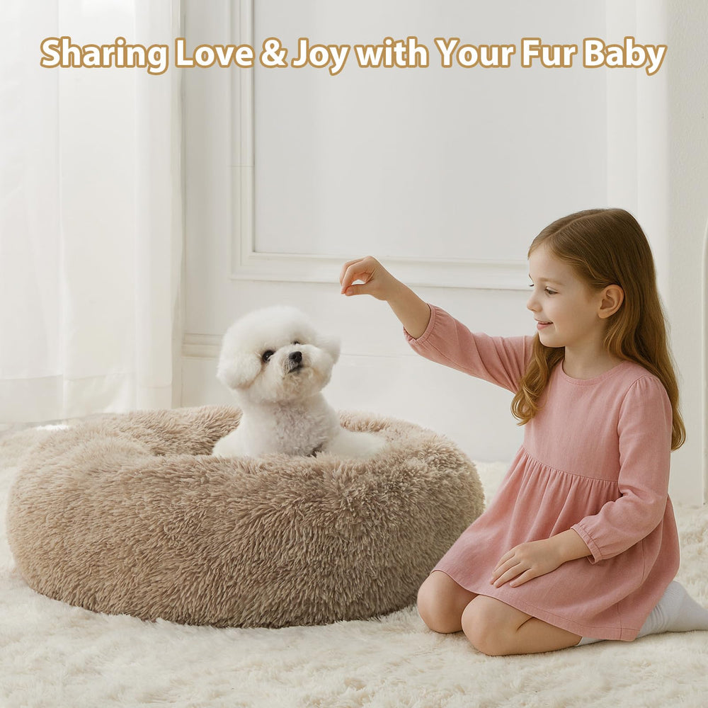 Cama WNPETHOME para gato, forma dona tejido peluche, uso diario.