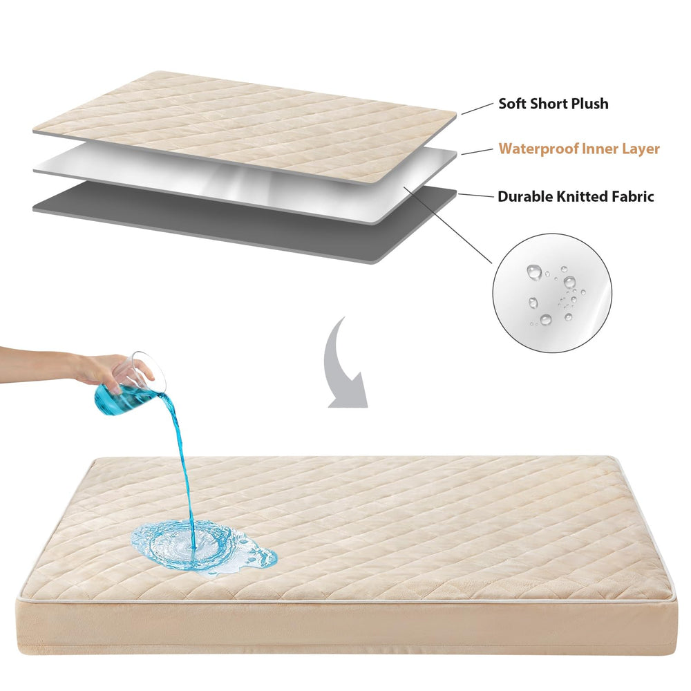 WNPETHOME Cama ortopédica XXL en 47 x 29 pulgadas para perros grandes.