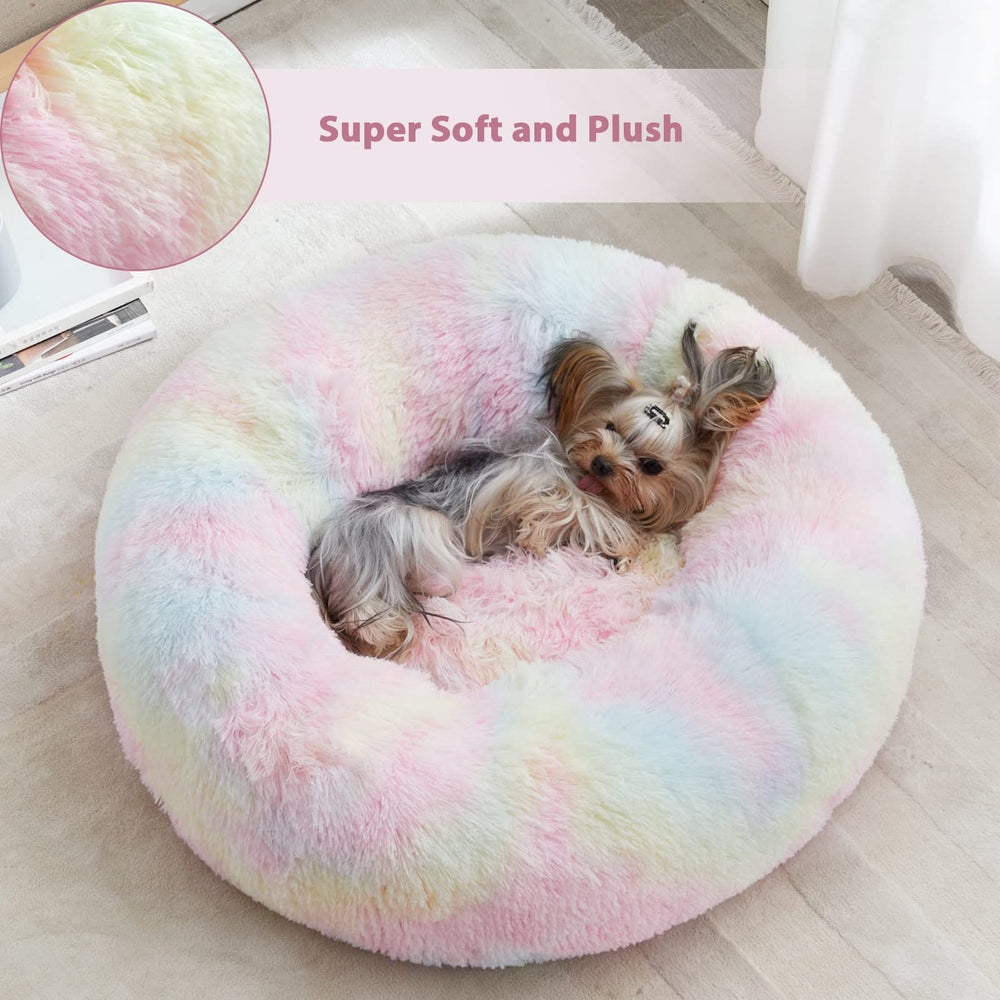Cama para mascotas WNPETHOME, bordes elevados que abrazan al perro
