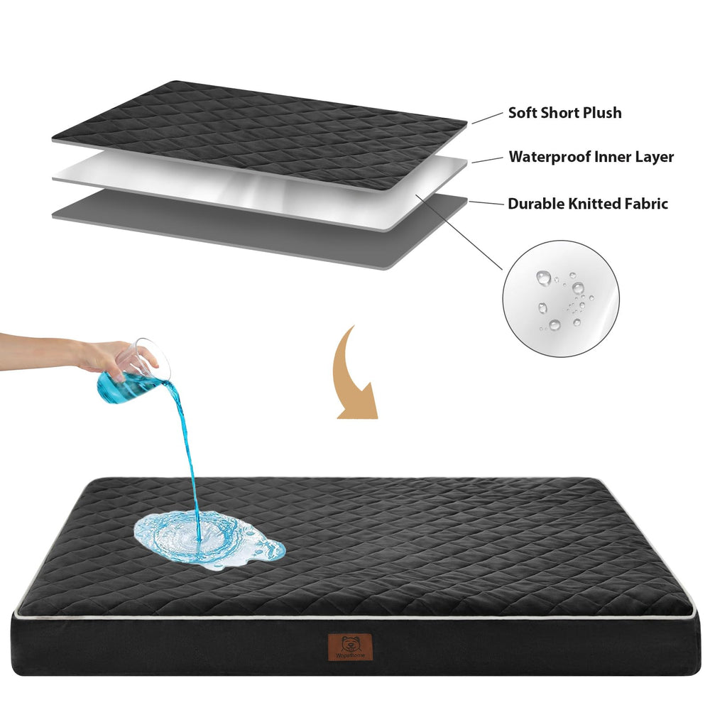 Cama gigante WNPETHOME de 55x42x4 pulgadas para razas grandes