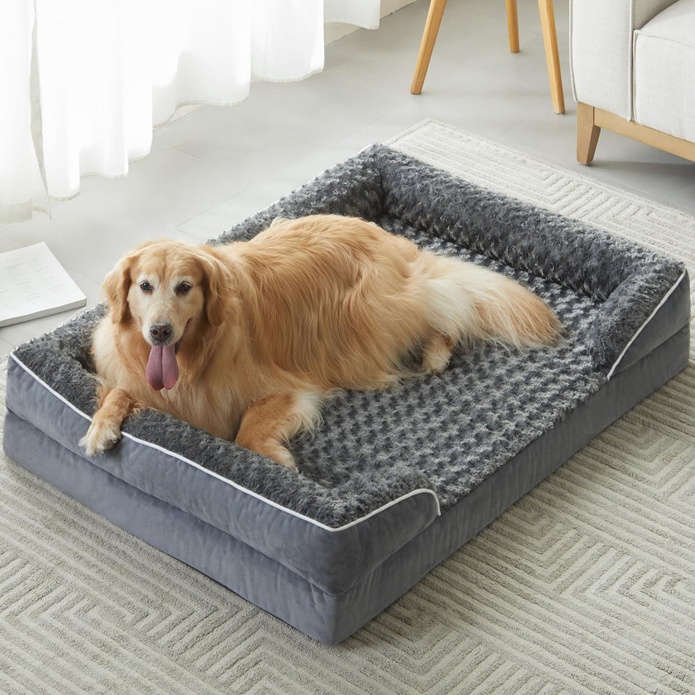 Cama WNPETHOME para perros grandes con diseño de sofá para descanso seguro.