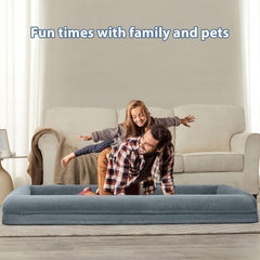Base antideslizante de la cama WNPETHOME para descanso estable