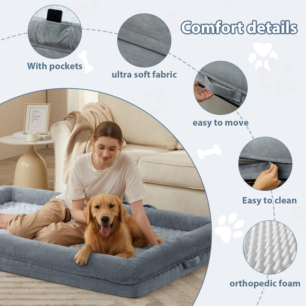 Cama WNPETHOME con espuma de alta densidad para alivio de presión