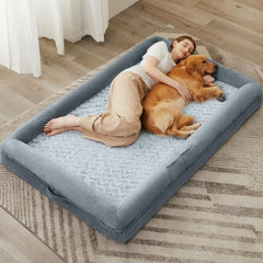 Cama WNPETHOME para perro con funda impermeable desmontable, limpieza fácil