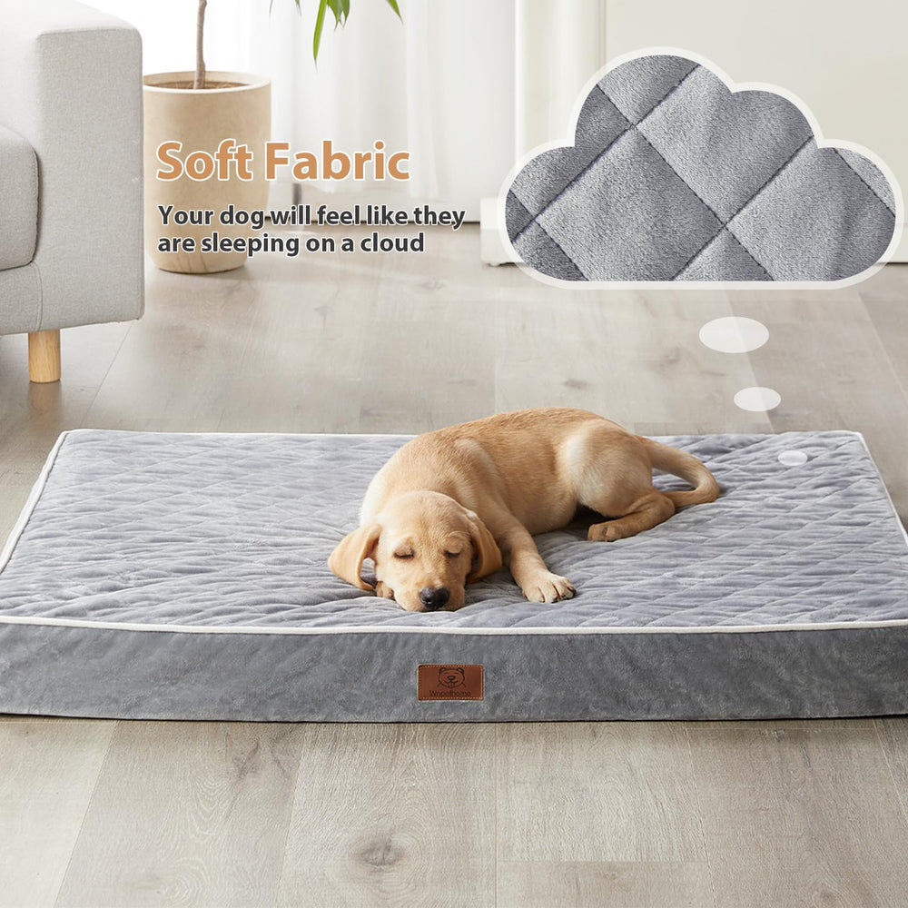 Cama WNPETHOME con cierre desmontable facilita lavado de funda limpia.