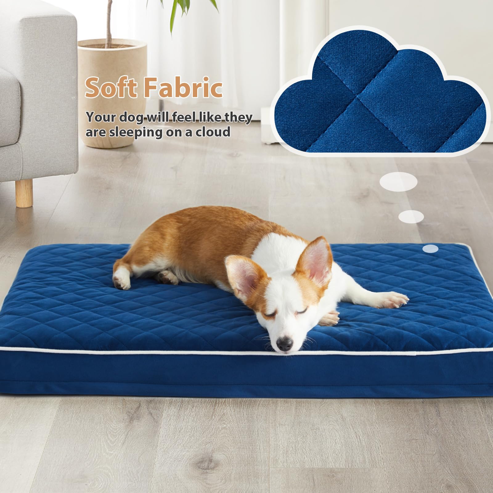 Funda lavable de la cama WNPETHOME, limpieza rápida y mayor higiene.