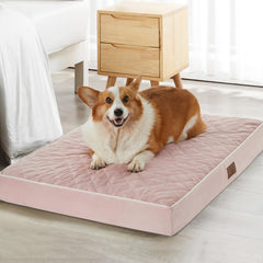 Cama ortopédica WNPETHOME con superficie de terciopelo suave para confort nocturno.