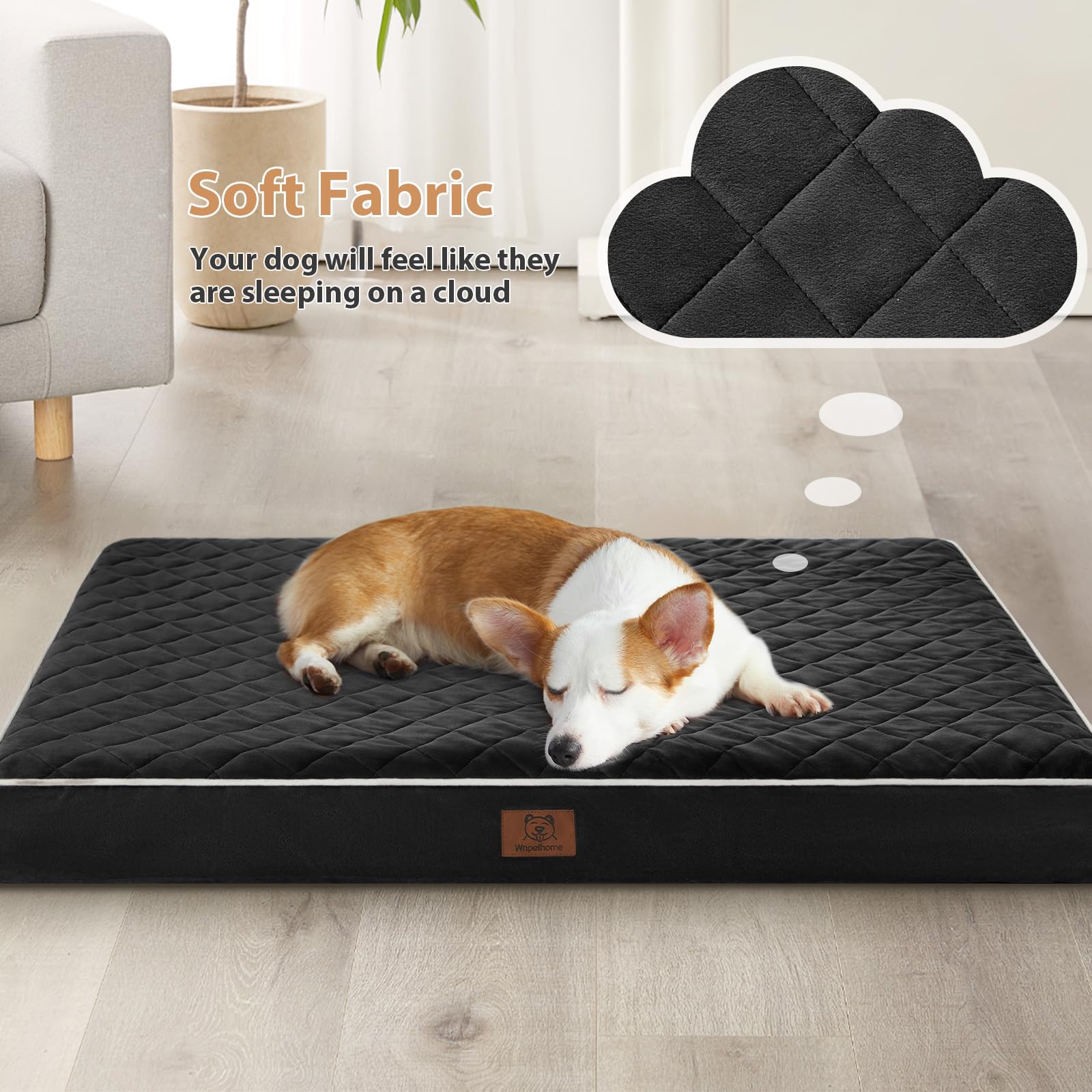 Base antideslizante para cama de perros WNPETHOME XL